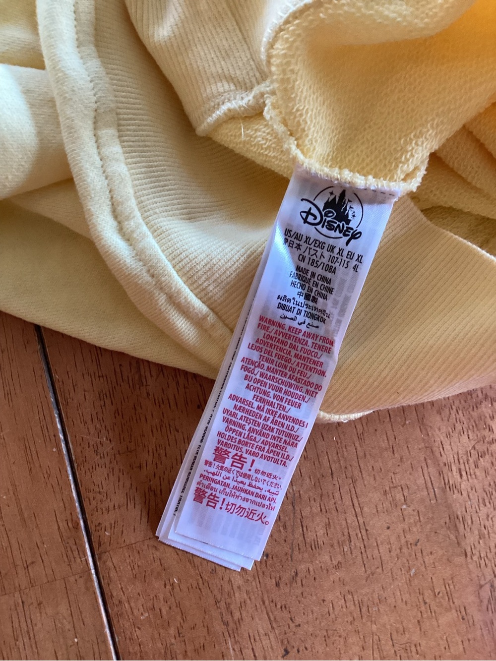 Disney Pale Yellow Ice Cream Mickey Crop Crewneck Sleeveless Sweatshirt Top -1X - Picture 8 of 10